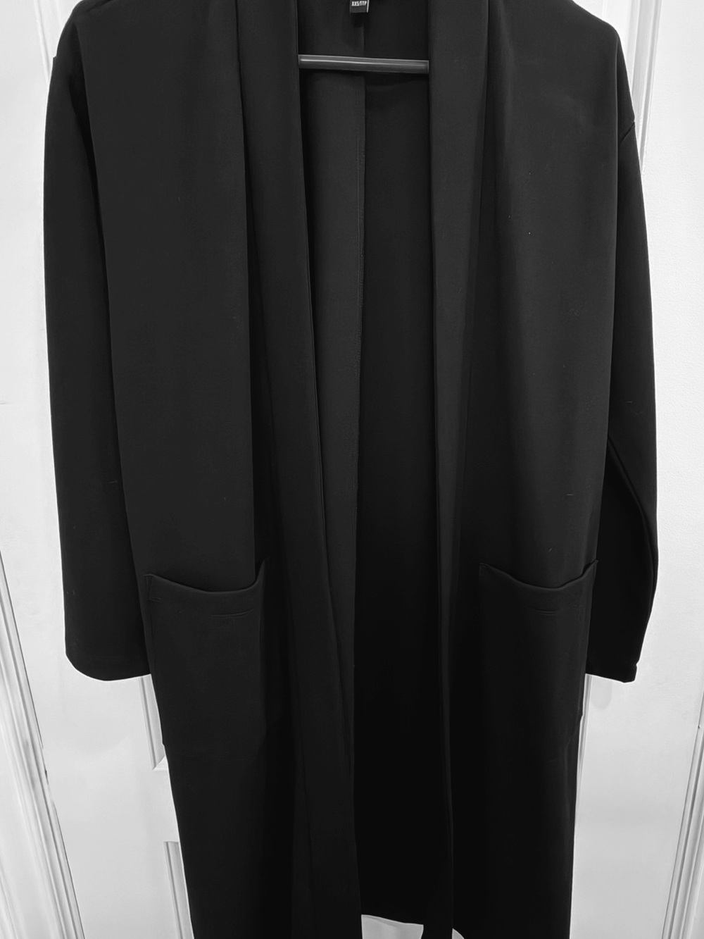 Eileen Fisher Washable Flex Ponte High Collar Long Jacket. New w/o Tag